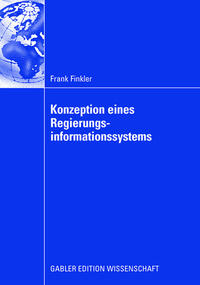 Vorderes Coverbild Konzeption eines Regierungsinformationssystems