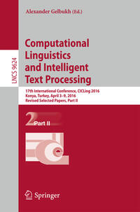 Vorderes Coverbild Computational Linguistics and Intelligent Text Processing