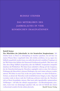 Vorderes Coverbild Das Miterleben des Jahreslaufes in vier kosmischen Imaginationen
