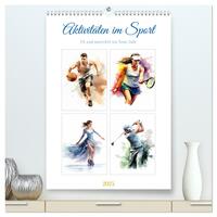 Vorderes Coverbild Aktivitäten im Sport (hochwertiger Premium Wandkalender 2025 DIN A2 hoch), Kunstdruck in Hochglanz