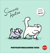 Vorderes Coverbild Simons Katze Postkartenkalender 2026