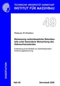 Vorderes Coverbild Bemessung carbonbewehrter Betonbauteile unter besonderer Betrachtung des Gebrauchszustandes