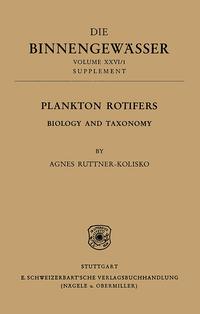 Vorderes Coverbild Das Zooplankton der Binnengewässer