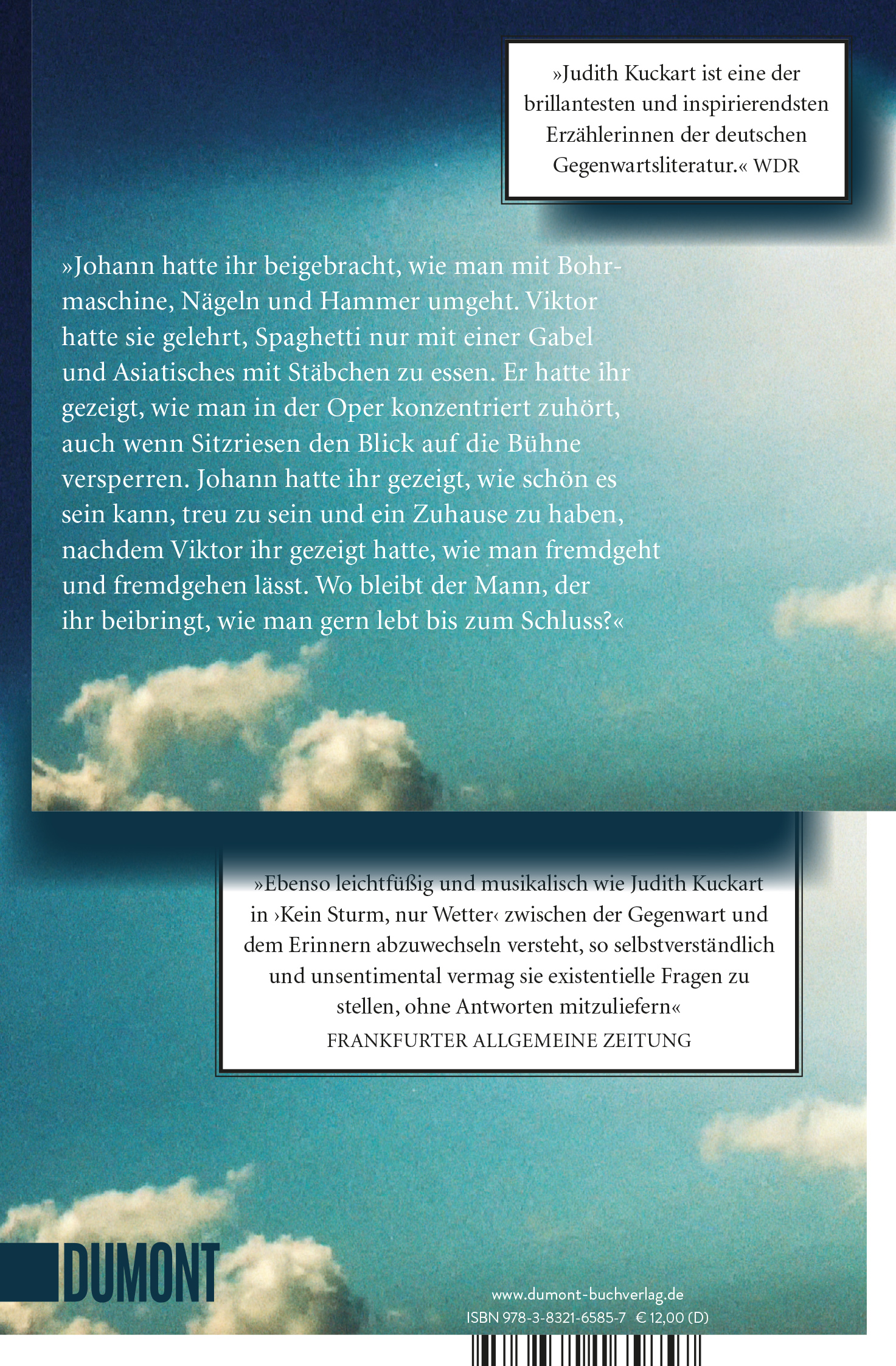 Rückseitencover Kein Sturm, nur Wetter