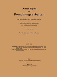Vorderes Coverbild Mitteilungen über Forschungsarbeiten
