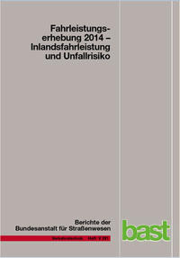 Vorderes Coverbild Fahrleistungserhebung 2014