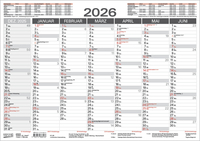 Vorderes Coverbild Tafelkalender A3 "Stabil" 2026