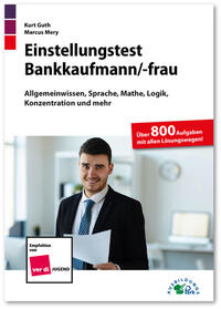 Vorderes Coverbild Einstellungstest Bankkaufmann / Bankkauffrau