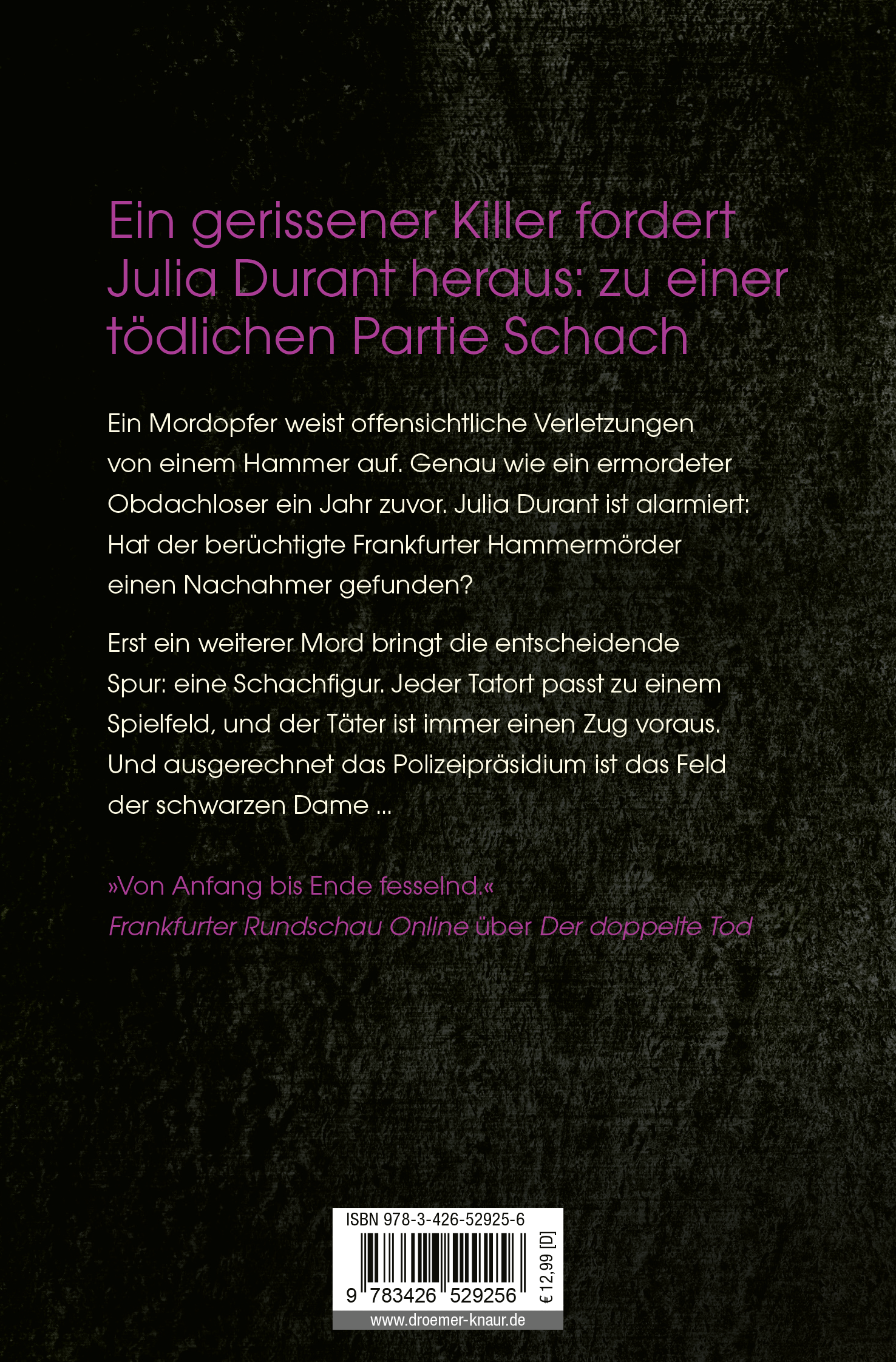 Rückseitencover Schwarze Dame