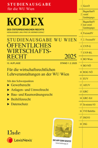 Vorderes Coverbild KODEX Öffentliches Wirtschaftsrecht 2025 - inkl. App