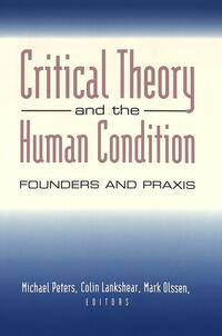 Vorderes Coverbild Critical Theory and the Human Condition