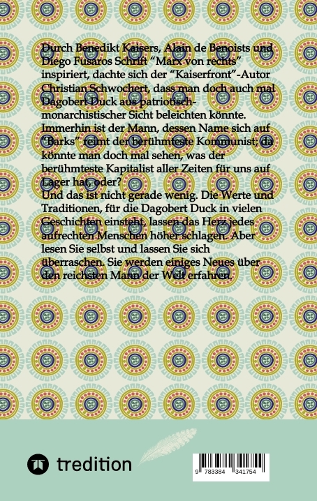 Rückseitencover Dagobert Duck von rechts