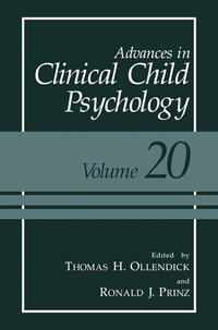 Vorderes Coverbild Advances in Clinical Child Psychology