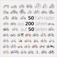 Vorderes Coverbild 50 Fahrräder aus 200 Jahren auf 50 Seiten