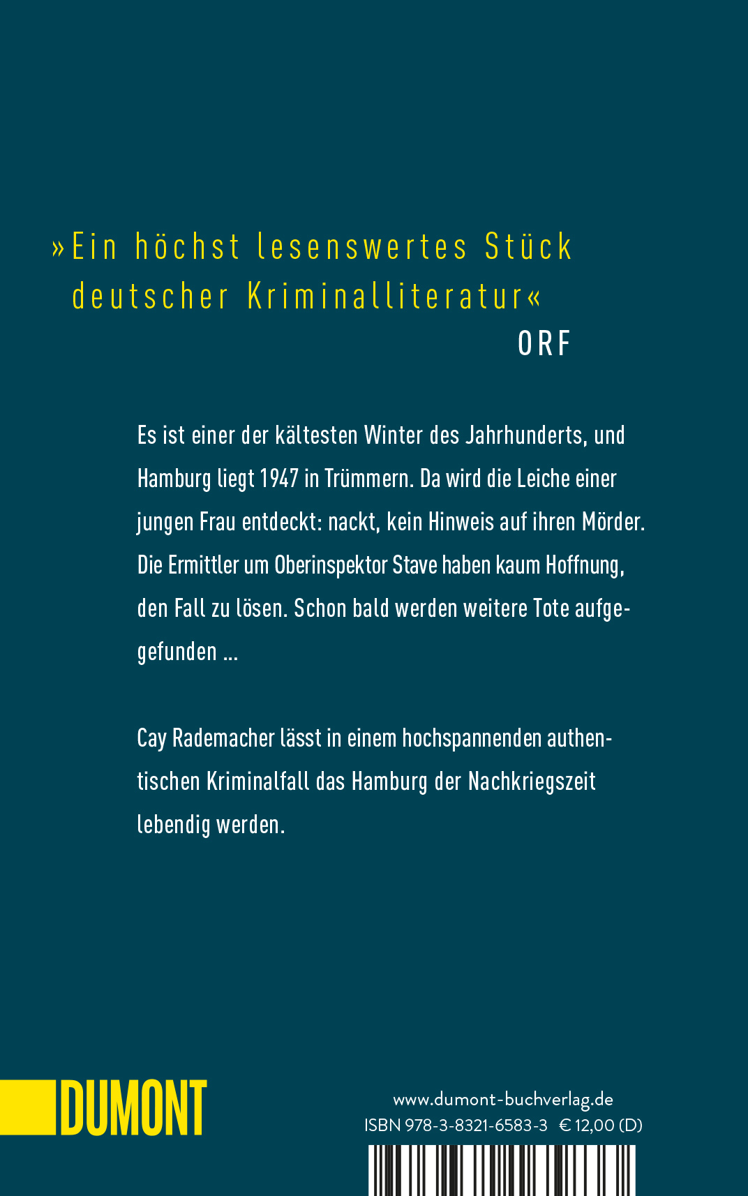 Rückseitencover Der Trümmermörder