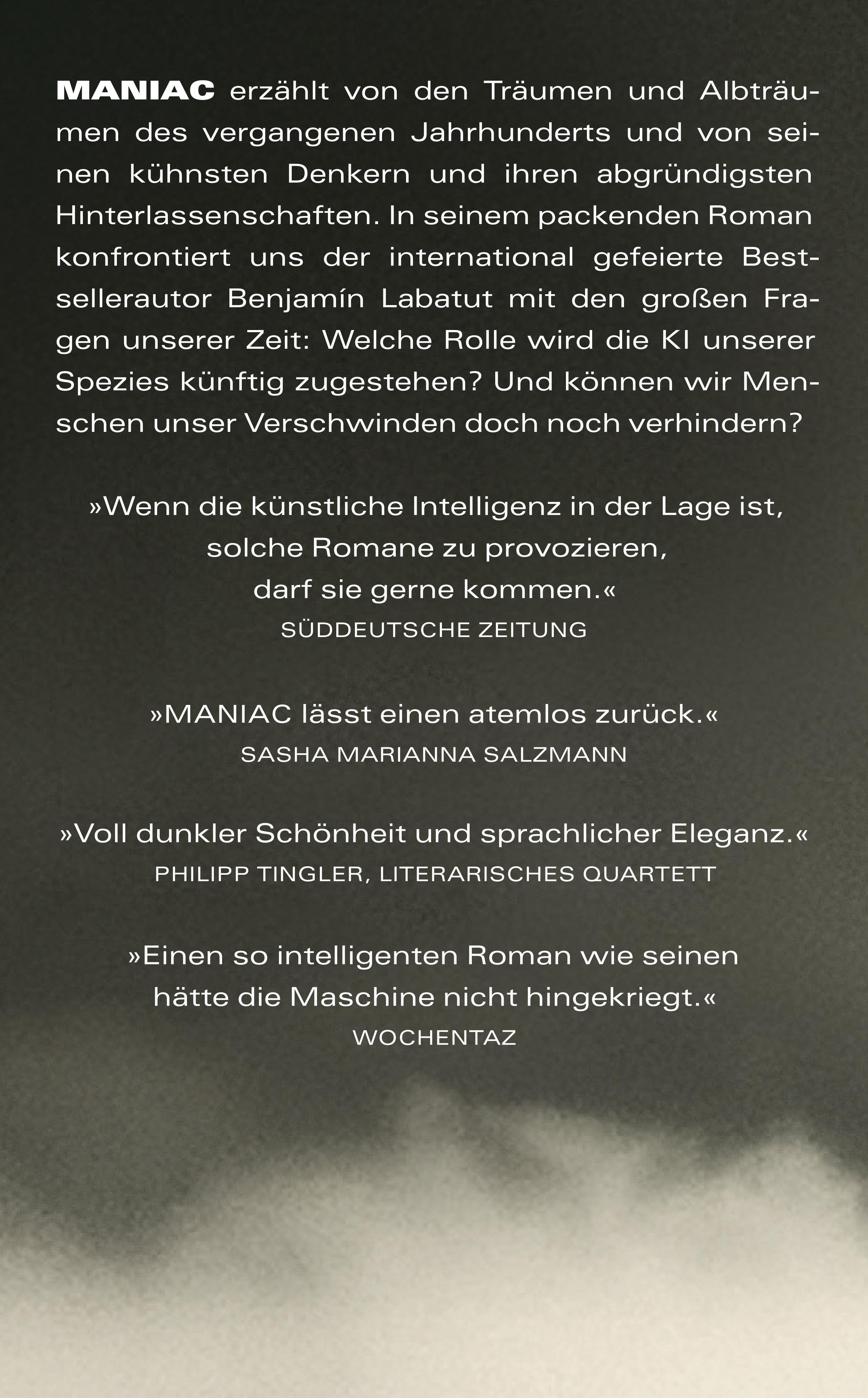 Rückseitencover MANIAC
