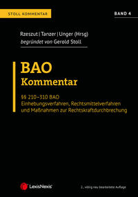 Vorderes Coverbild BAO Bundesabgabenordnung – Stoll Kommentar Band 4