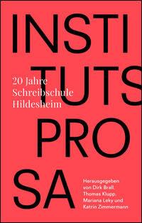 Vorderes Coverbild Institutsprosa