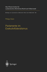 Vorderes Coverbild Parlamente im Exekutivföderalismus