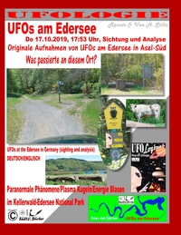 Vorderes Coverbild UFOs am Edersee, Do 17.10.2019, 17:50 Uhr, Sichtung und Analyse - Paranormale Phänomene/Plasma Kugeln/Energie Blasen im Kellerwald-Edersee National Park