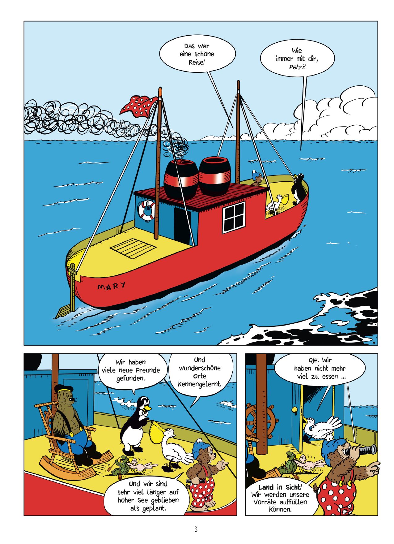 Beispielinhalt (Bild) Petzi in der Schweiz