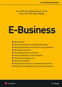 Vorderes Coverbild E-Business