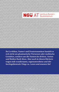 Vorderes Coverbild NGÜ AT: Levitikus + Numeri + Deuteronomium