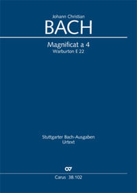 Vorderes Coverbild Magnificat a 4 (Klavierauszug)