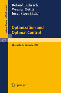 Vorderes Coverbild Optimization and Optimal Control