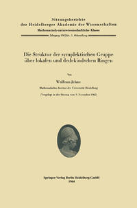 Vorderes Coverbild Die Struktur der symplektischen Gruppe über lokalen und dedekindschen Ringen