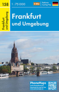 Vorderes Coverbild Frankfurt und Umgebung, Radkarte 1 : 75 000