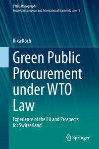 Vorderes Coverbild Green Public Procurement under WTO Law