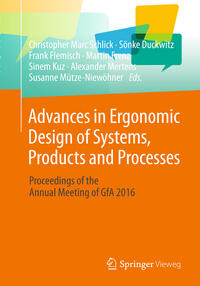 Vorderes Coverbild Advances in Ergonomic Design of Systems, Products and Processes