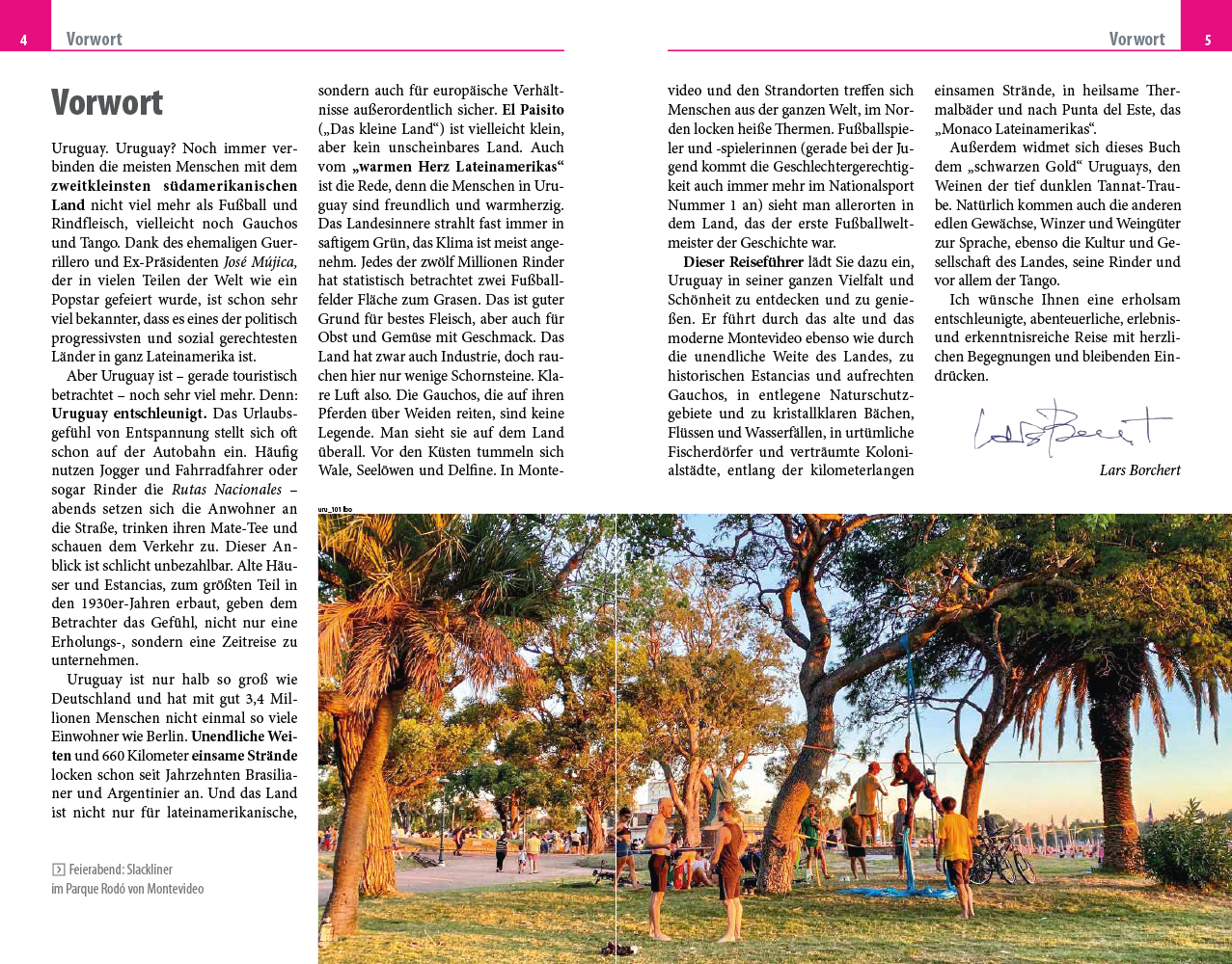Beispielinhalt (Bild) Reise Know-How Reiseführer Uruguay