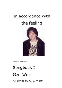 Vorderes Coverbild Geri Wolf In accordance with the feeling Songbook I