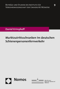 Vorderes Coverbild Marktzutrittsschranken im deutschen Schienenpersonenfernverkehr