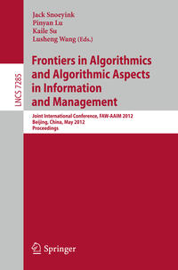 Vorderes Coverbild Frontiers in Algorithmics and Algorithmic Aspects in Information and Management