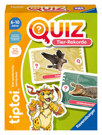 Vorderes Coverbild tiptoi® Quiz Tier-Rekorde - ab 6 Jahre