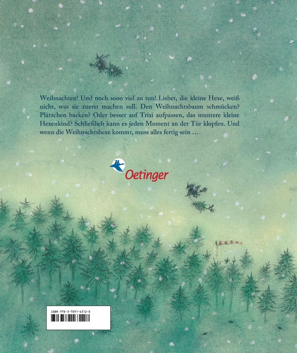 Rückseitencover Die kleine Hexe feiert Weihnachten
