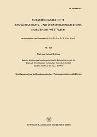Vorderes Coverbild Studienanalyse halbautomatischer Dokumentationsselektoren