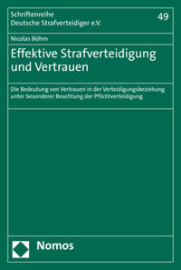 Vorderes Coverbild Effektive Strafverteidigung und Vertrauen