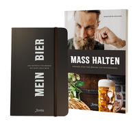 Vorderes Coverbild Paket: Sachbuch "MASS HALTEN" plus Tagebuch "MEIN BIER"
