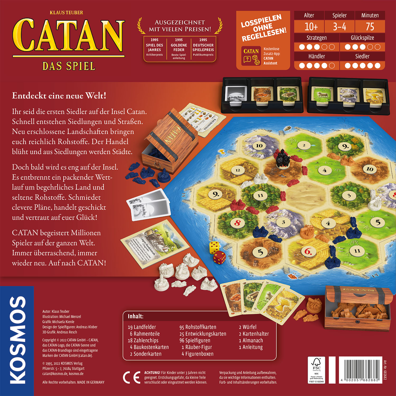 Rückseitencover Catan Das Spiel