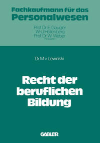 Vorderes Coverbild Recht der beruflichen Bildung
