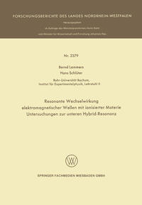 Vorderes Coverbild Resonante Wechselwirkung elektromagnetischer Wellen mit ionisierter Materie