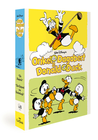 Vorderes Coverbild Onkel Dagobert und Donald Duck von Carl Barks - Schuber 1947-1948