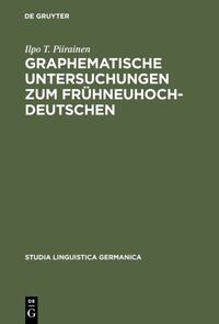 Vorderes Coverbild Graphematische Untersuchungen zum Frühneuhochdeutschen