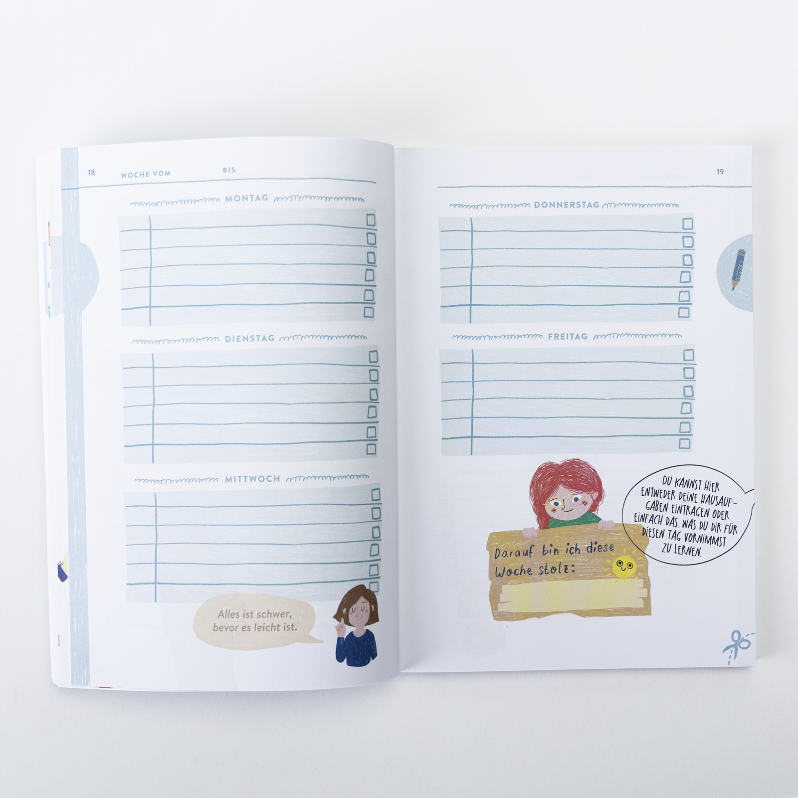 Beispielinhalt (Bild) Mein Lerntagebuch