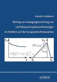 Vorderes Coverbild Beitrag zur Auslegungsrechnung von Leichtbauschraubenverbindungen im Hinblick auf die Vorspannkraftrelaxation