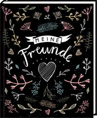 Vorderes Coverbild Freundebuch - Handlettering - Meine Freunde